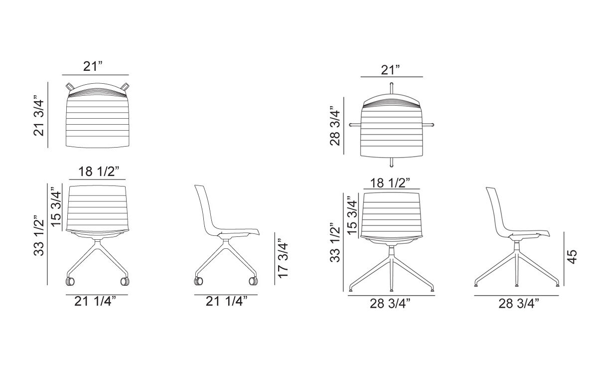 catifa up chair with trestle base