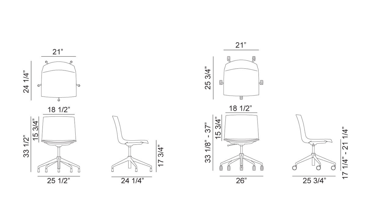 catifa up soft chair with five star base