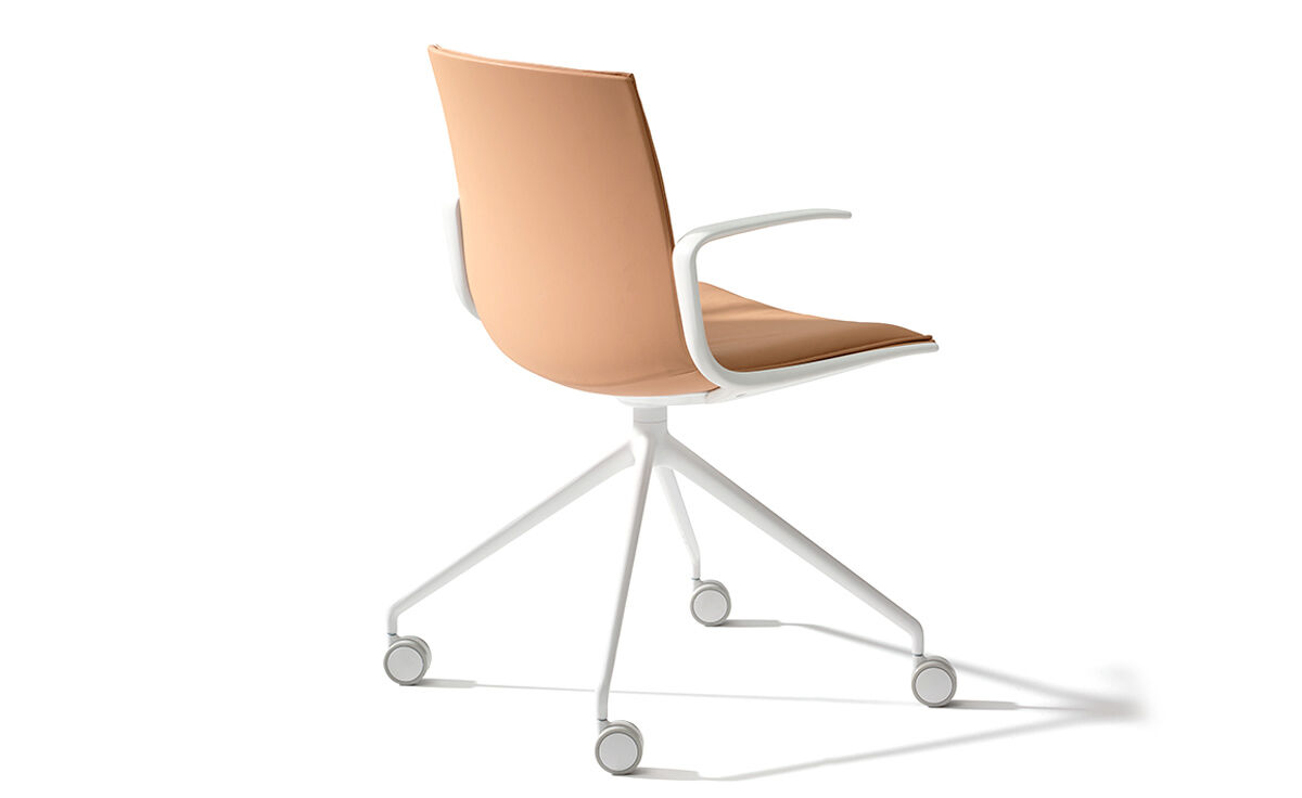catifa up soft chair with trestle base