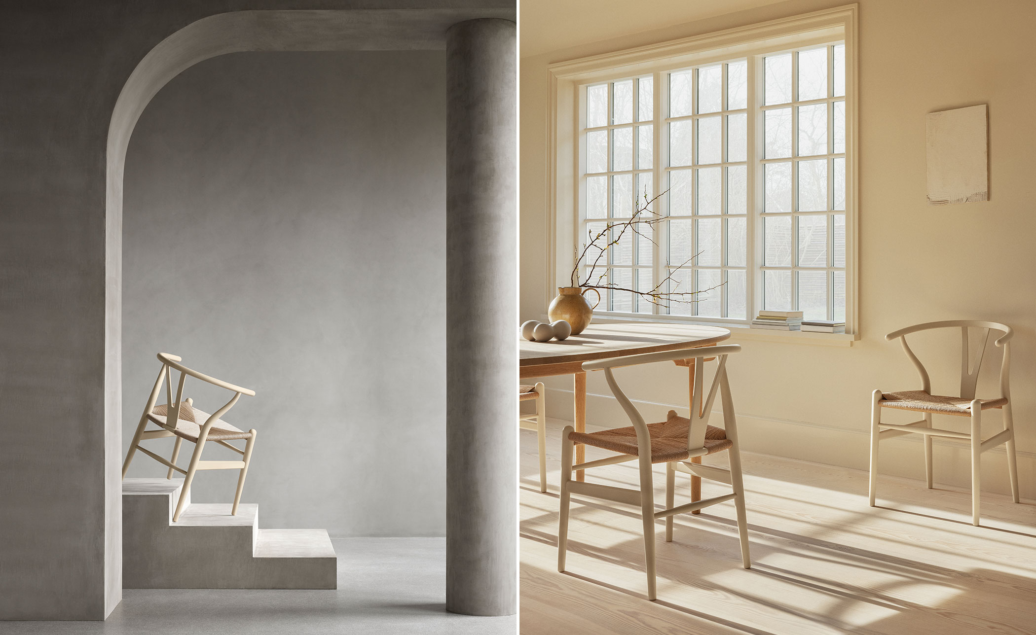 ch24 wishbone chair limited edition soft colors