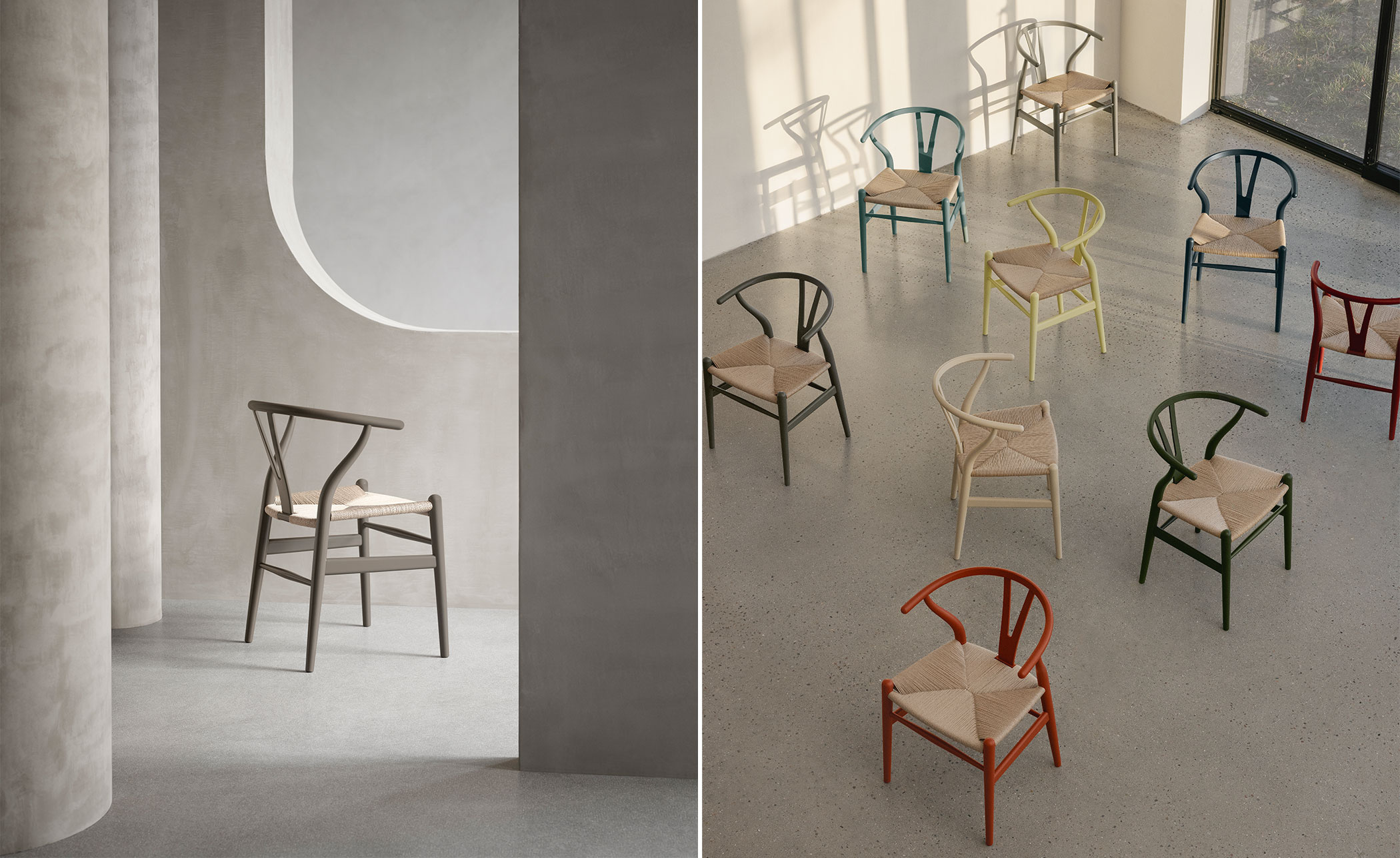 ch24 wishbone chair limited edition soft colors