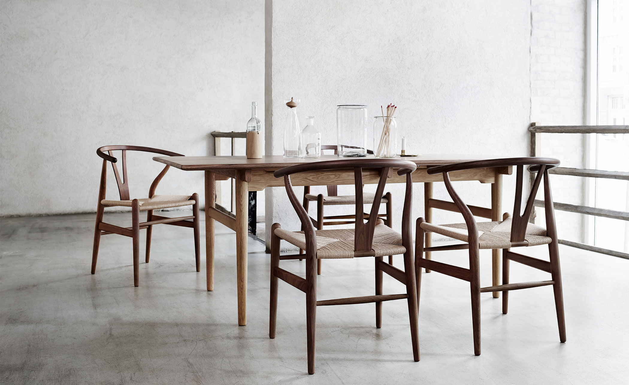 ch24 wishbone chair -  wood