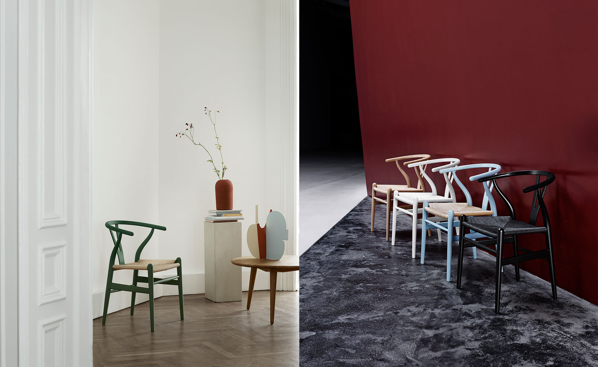 ch24 wishbone chair -  wood