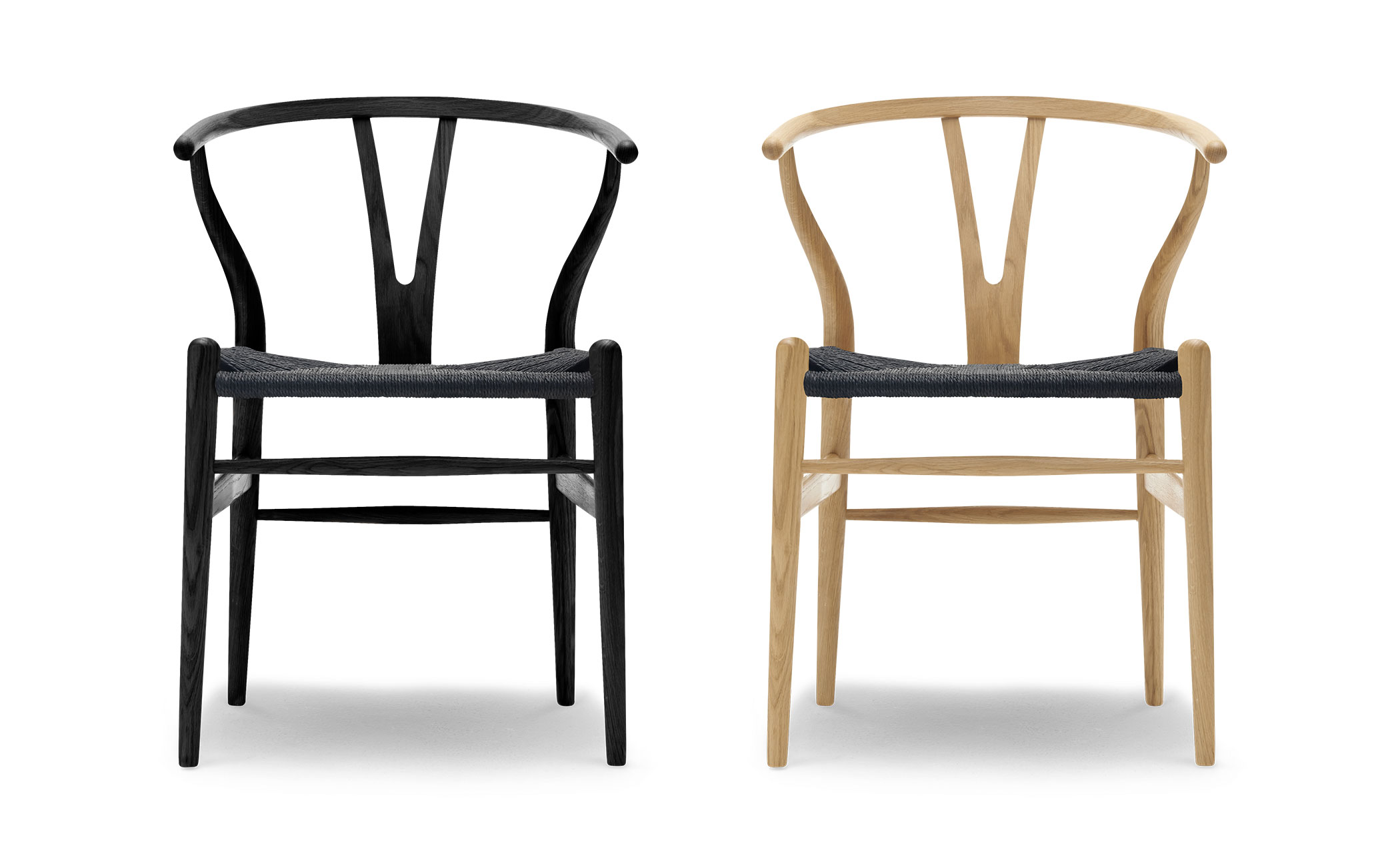 ch24 wishbone chair -  wood