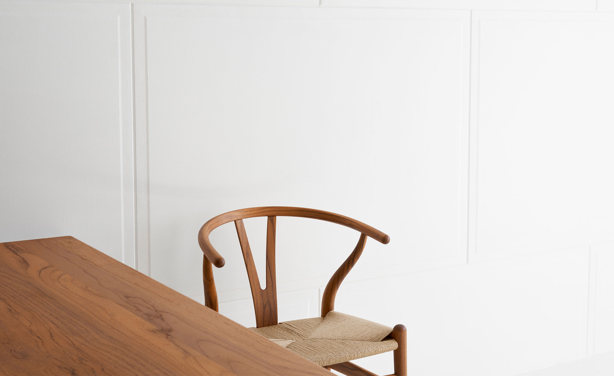 ch24 wishbone chair -  wood