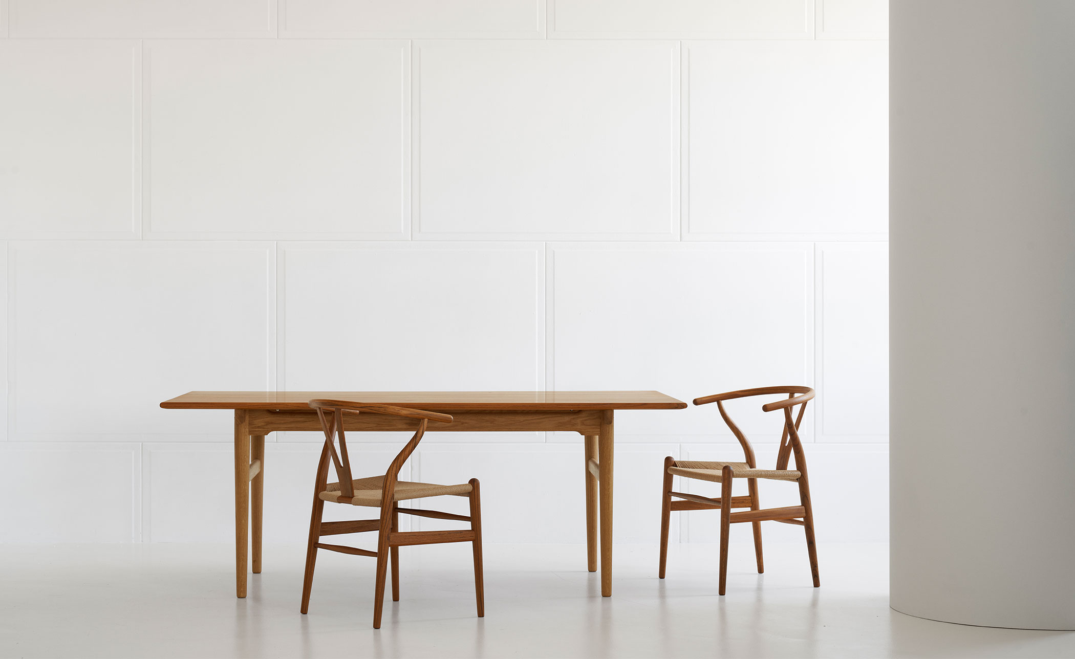 ch24 wishbone chair -  wood