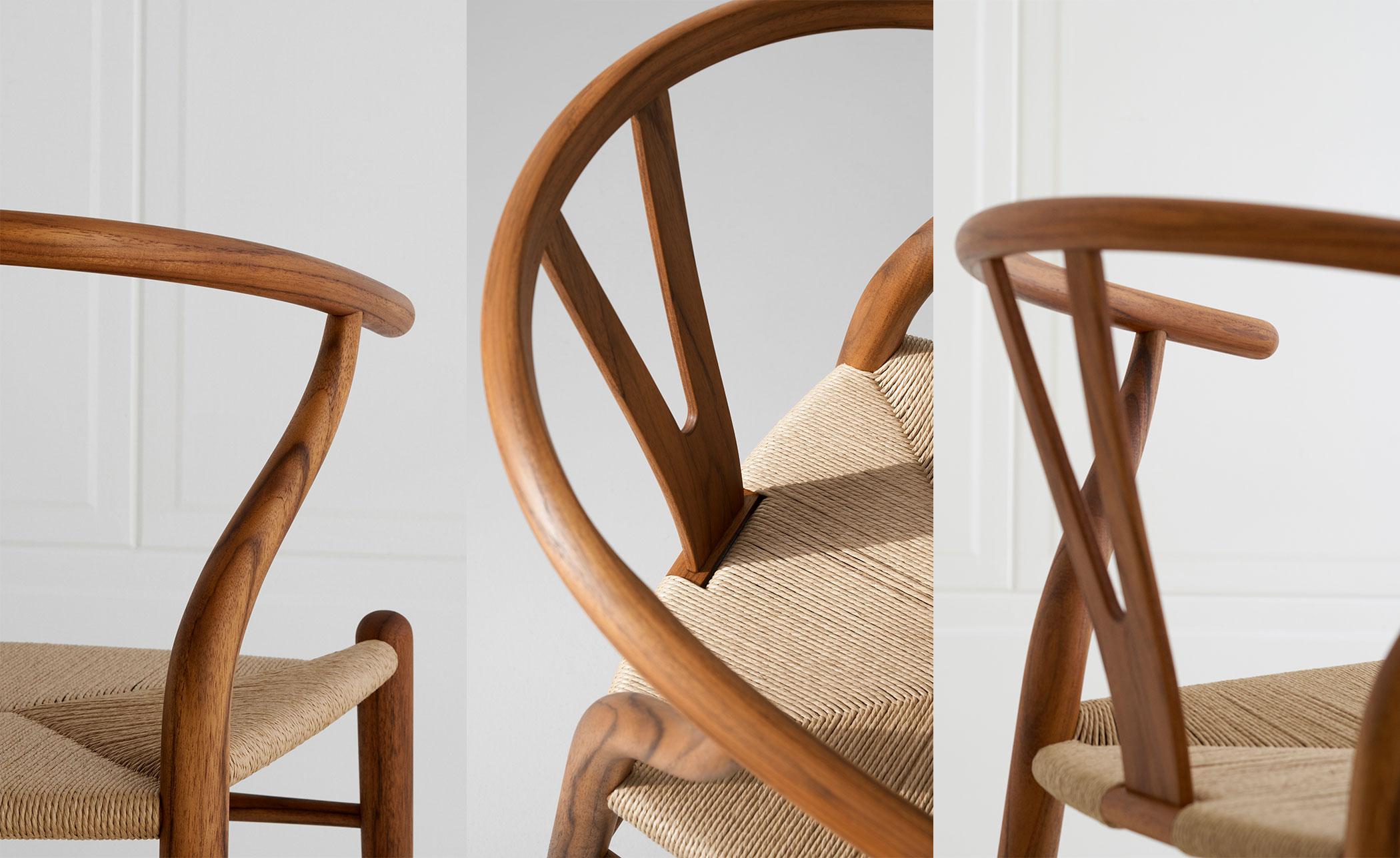 ch24 wishbone chair -  wood