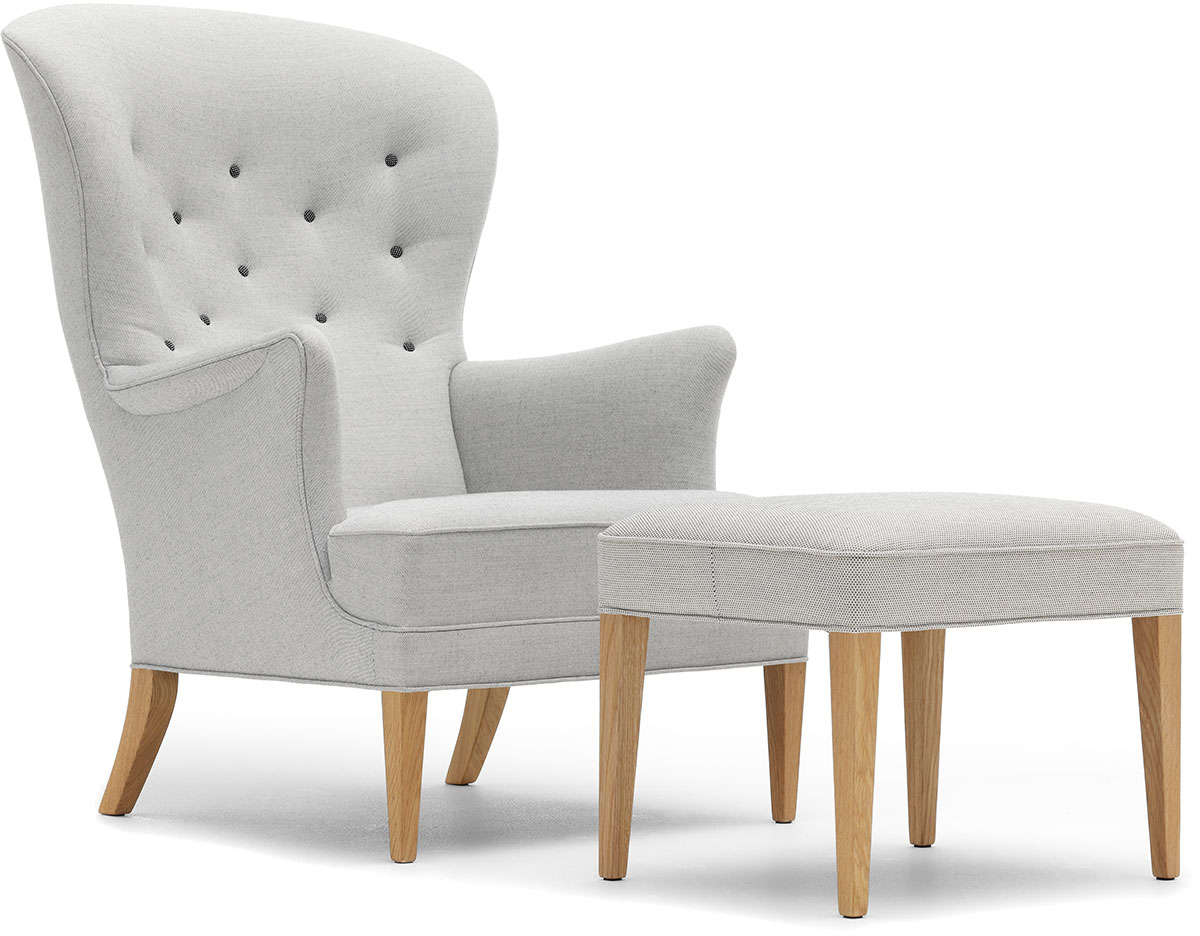 fh419 heritage lounge chair & ottoman