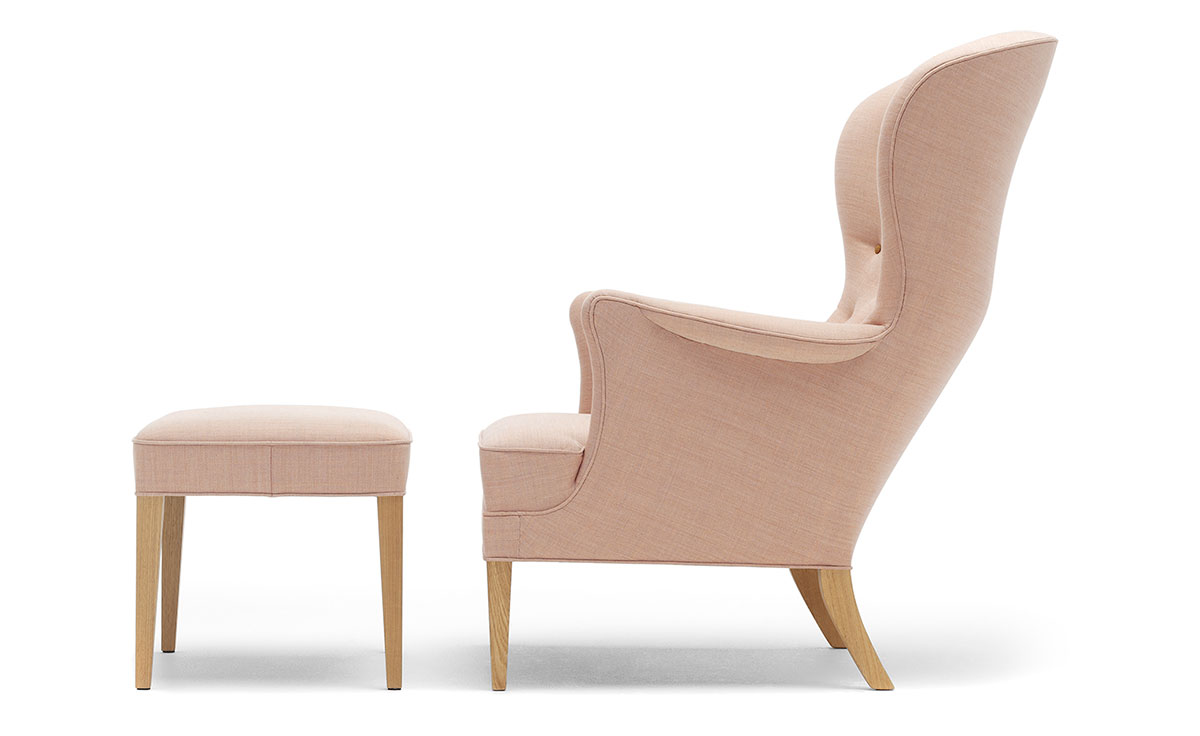 fh419 heritage lounge chair & ottoman