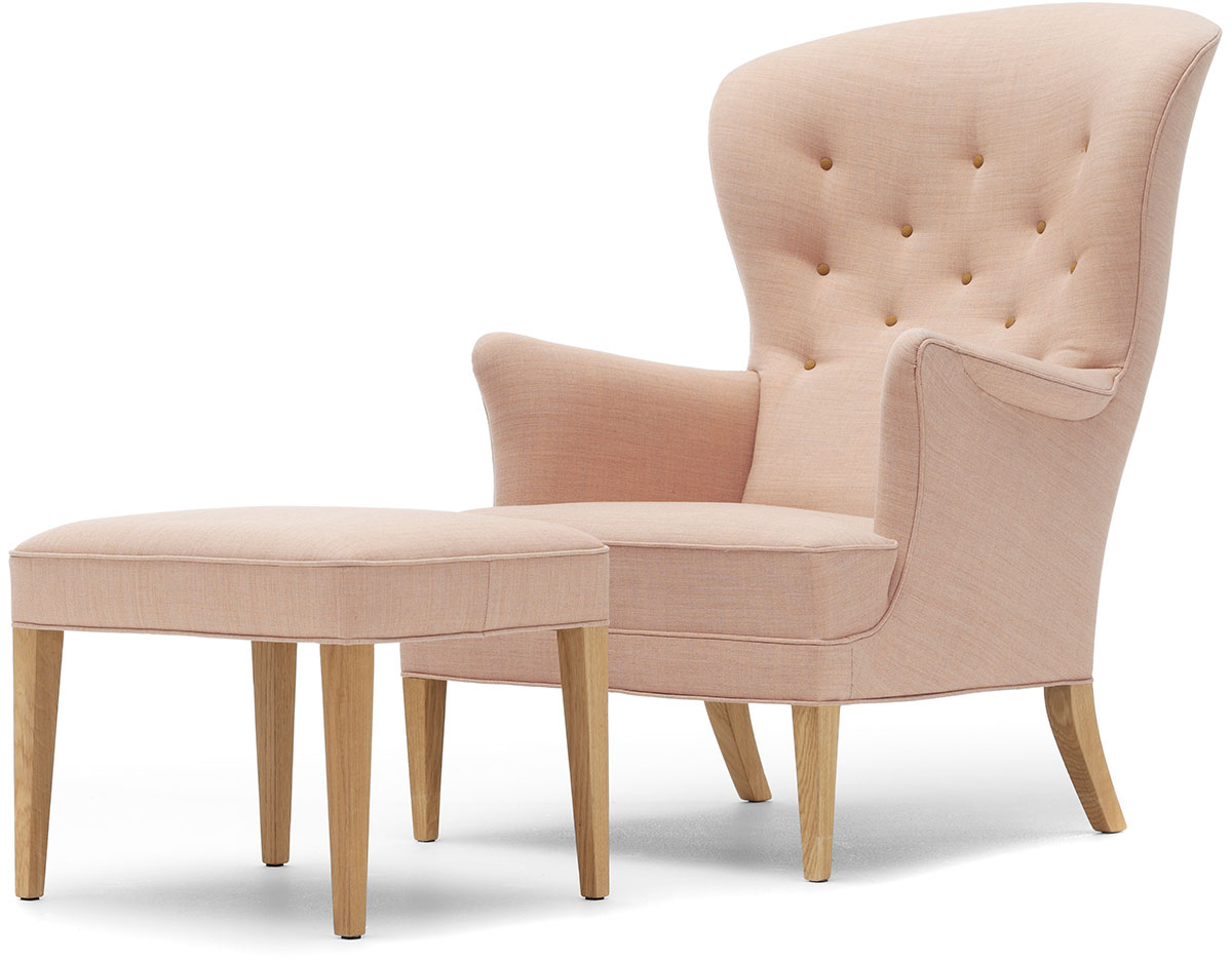 fh419 heritage lounge chair & ottoman