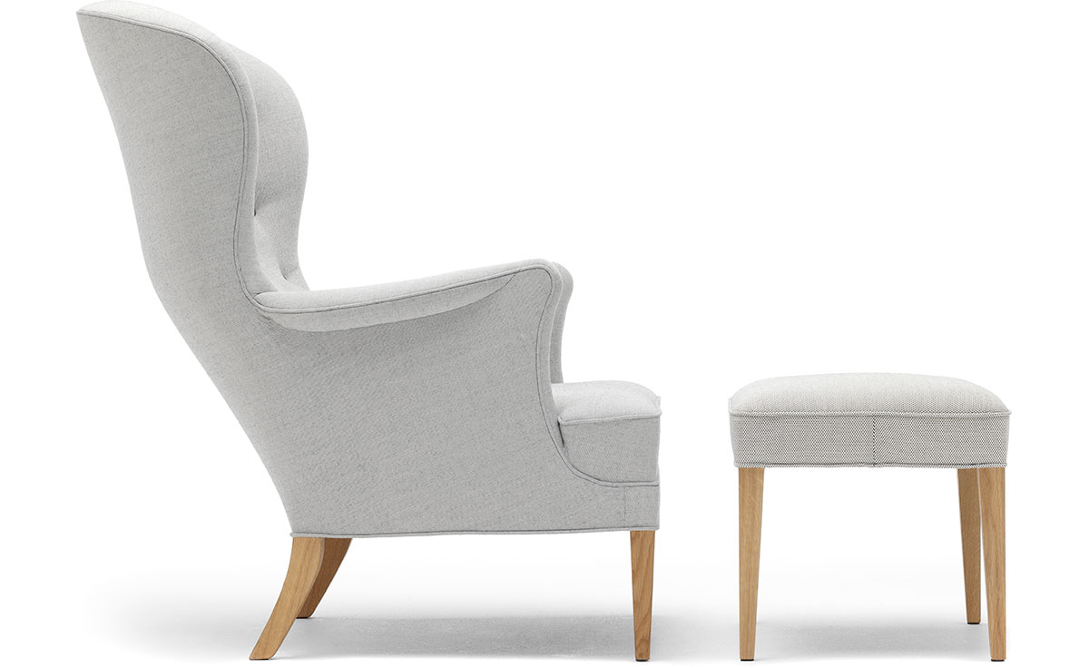 fh419 heritage lounge chair & ottoman