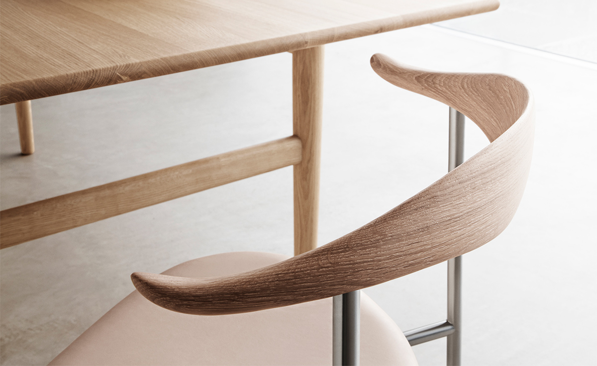 hans wegner ch88p stacking chair with upholstered seat