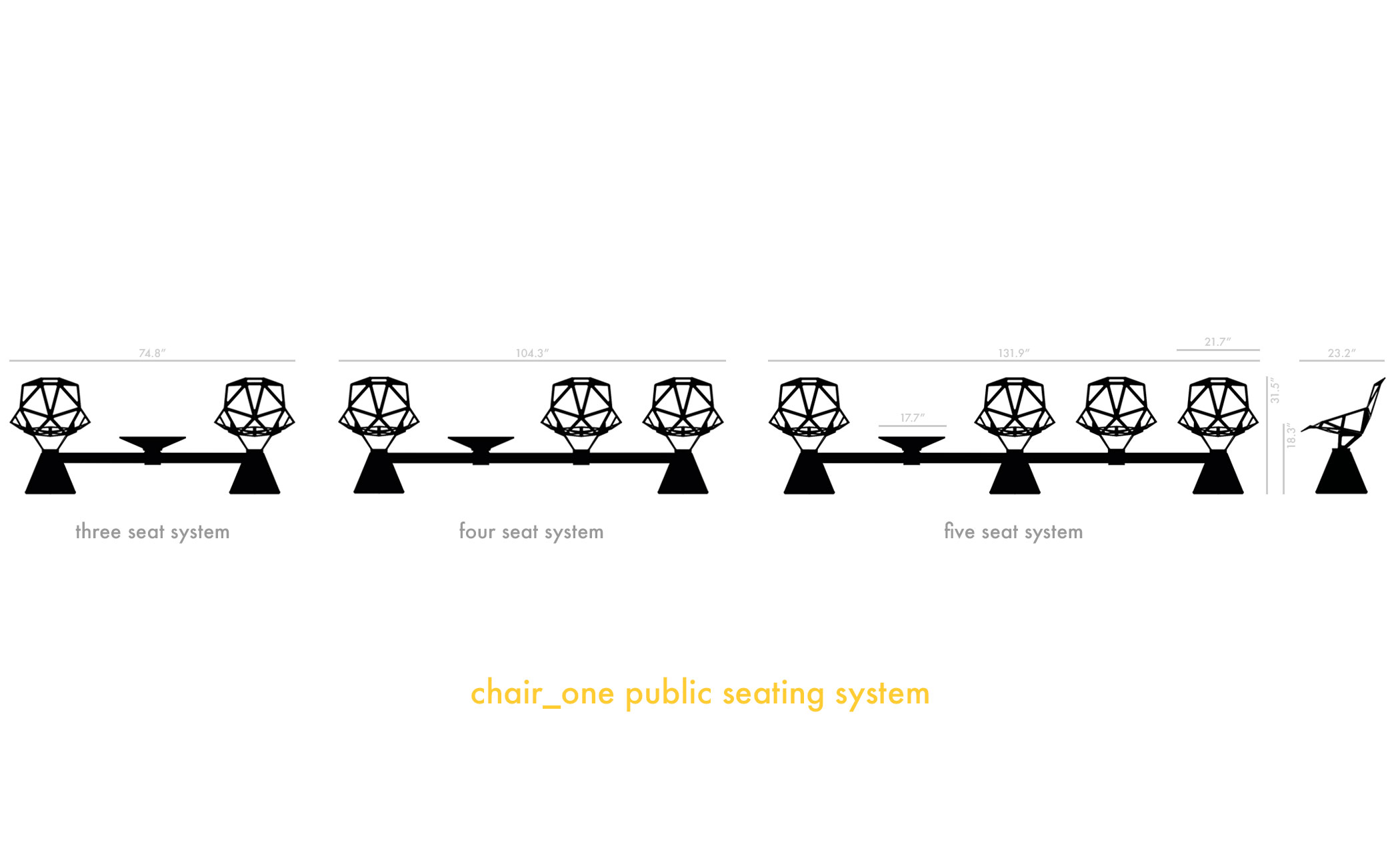 chair one 4-seat system