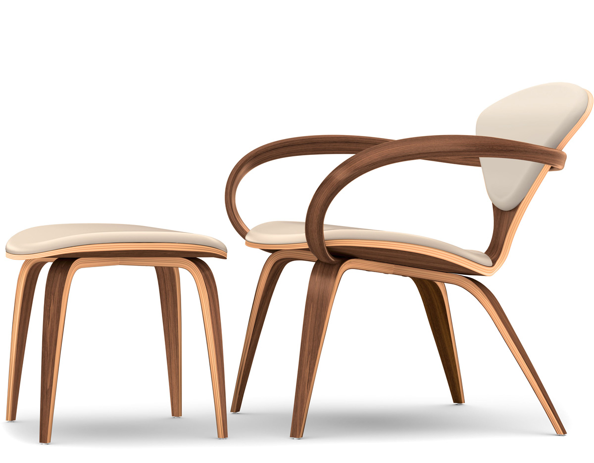 cherner lounge arm chair & ottoman