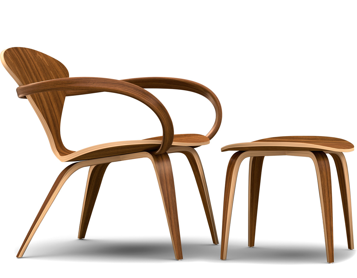 cherner lounge arm chair & ottoman