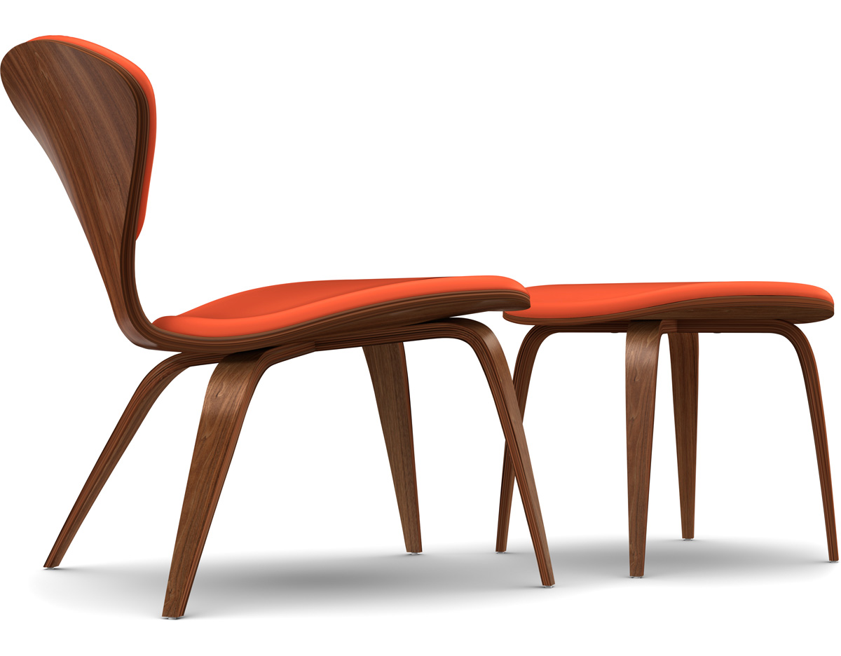 cherner lounge side chair & ottoman