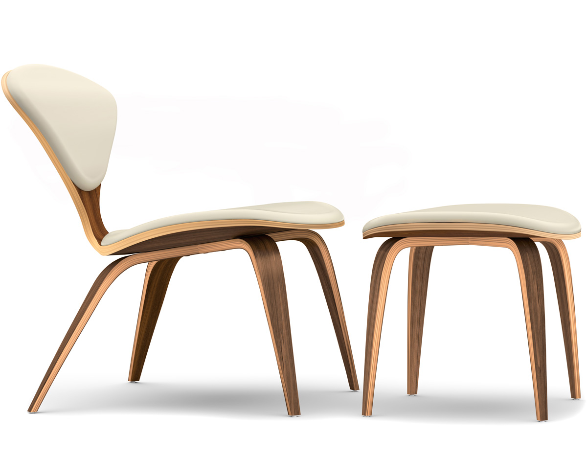cherner lounge side chair & ottoman