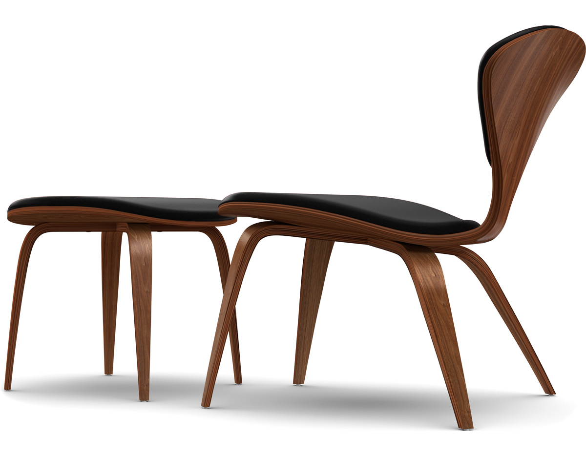 cherner lounge side chair & ottoman