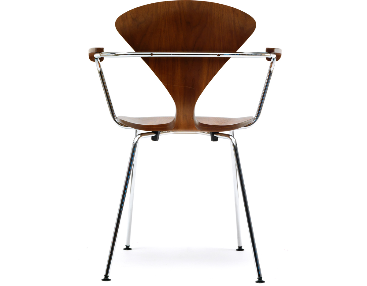 cherner metal leg arm chair