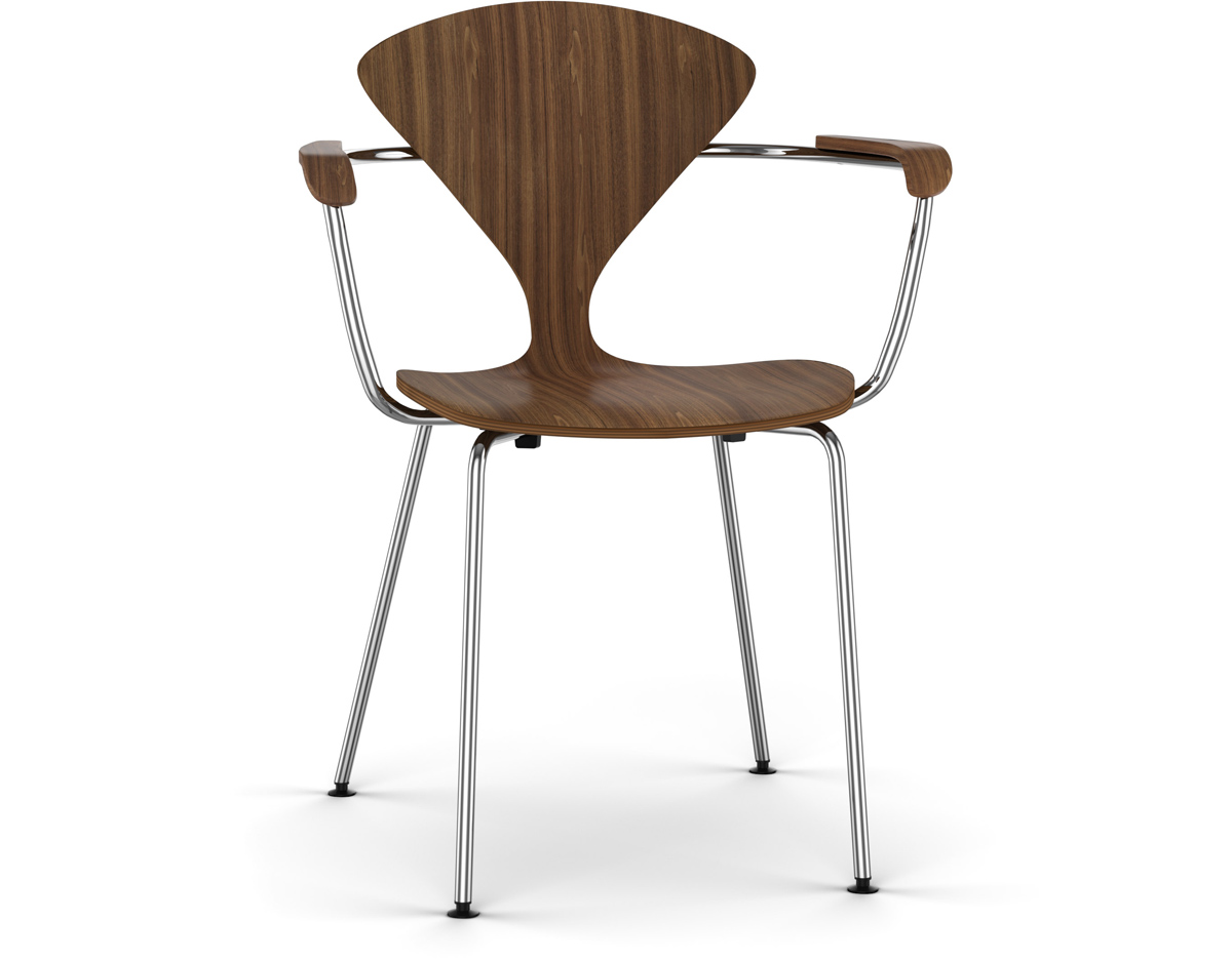 cherner metal leg arm chair