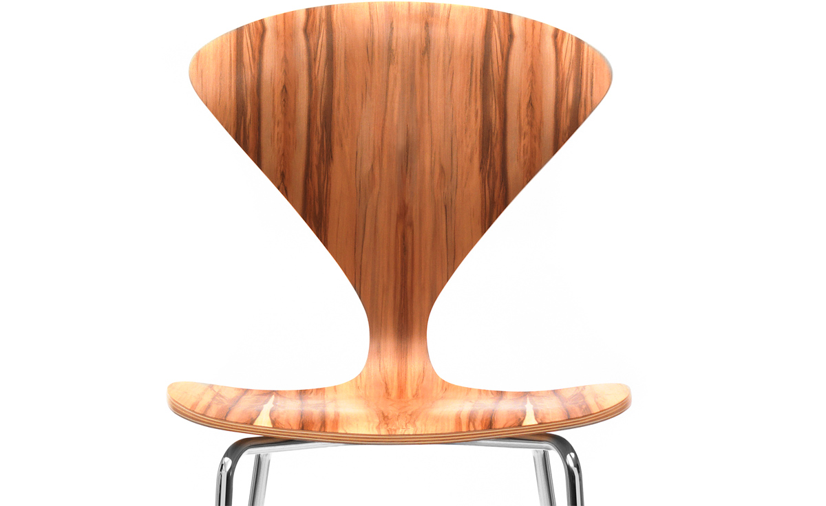 cherner metal leg stool