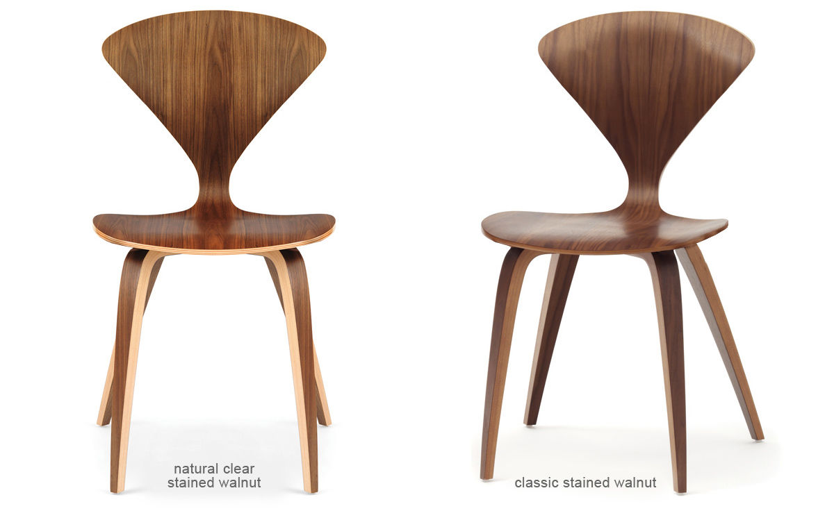 cherner side chair with upholstered seat