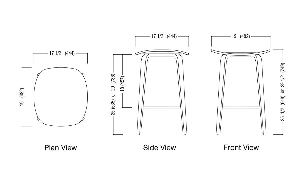 cherner under counter stool