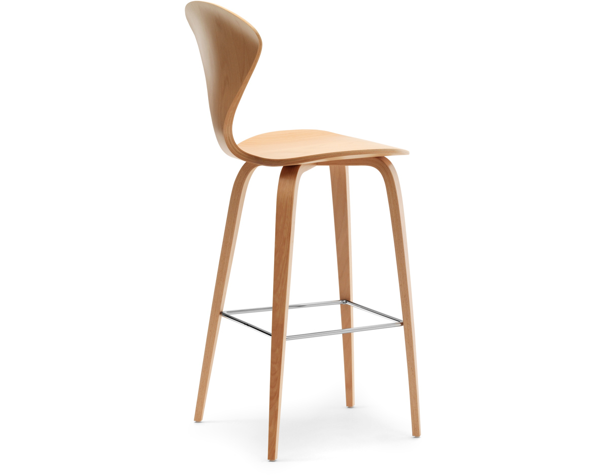 cherner wood leg stool
