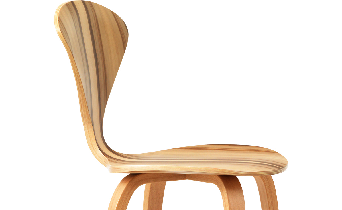 cherner wood leg stool