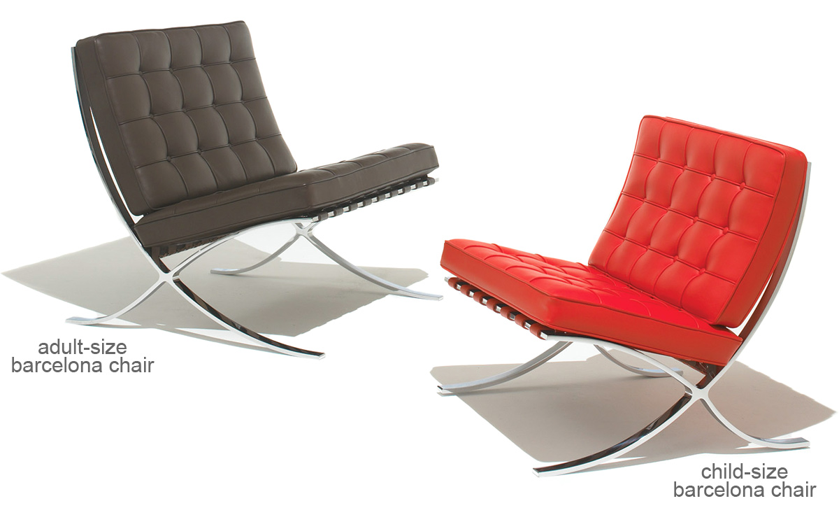 child's barcelona chair & stool