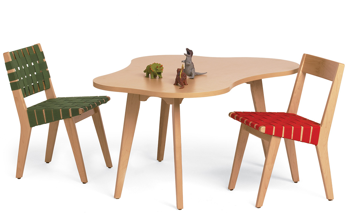 child's risom amoeba table