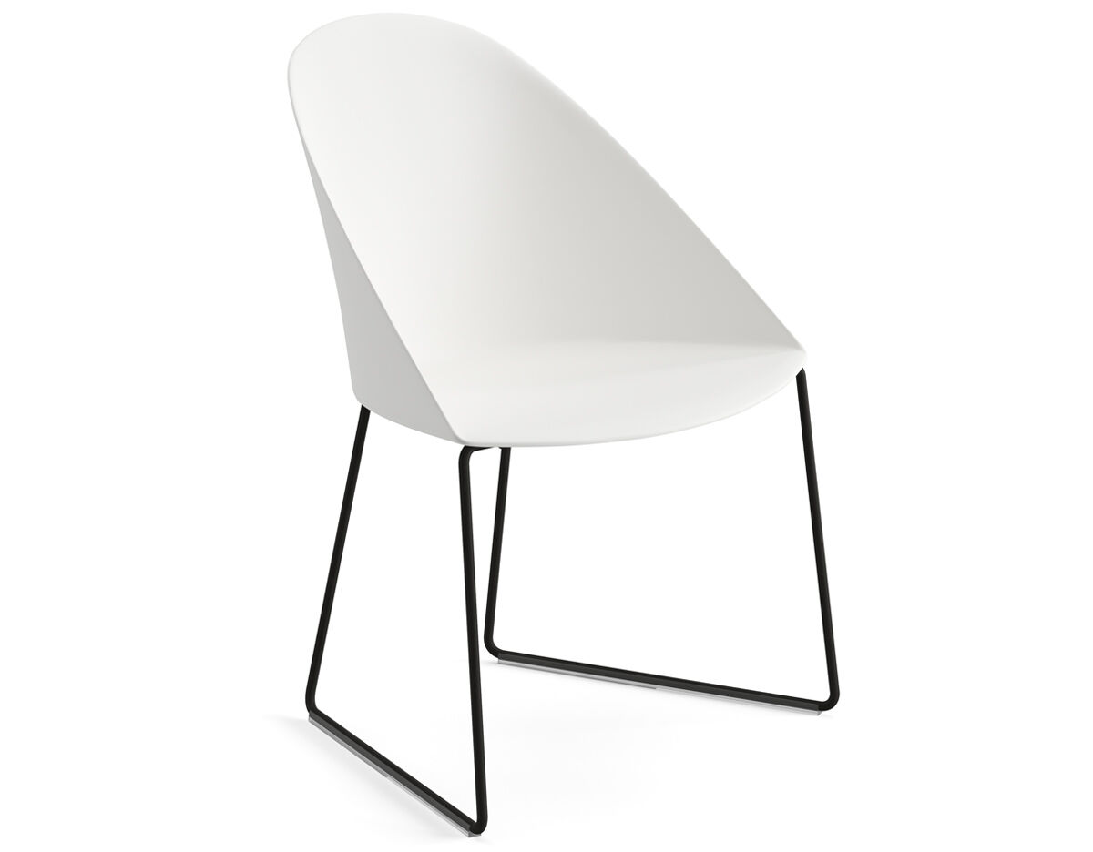 cila polypropylene chair with sled base