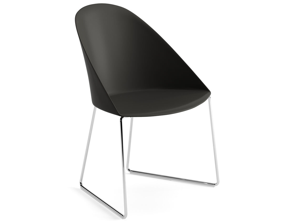 cila polypropylene chair with sled base