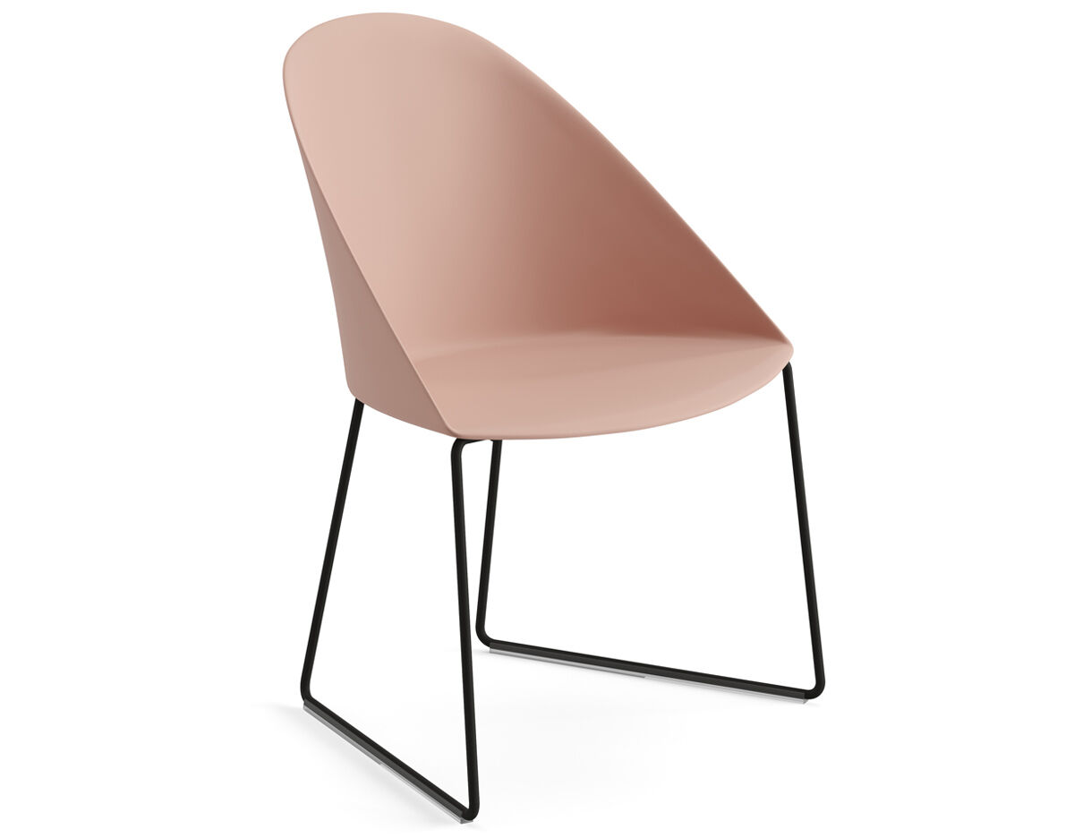 cila polypropylene chair with sled base