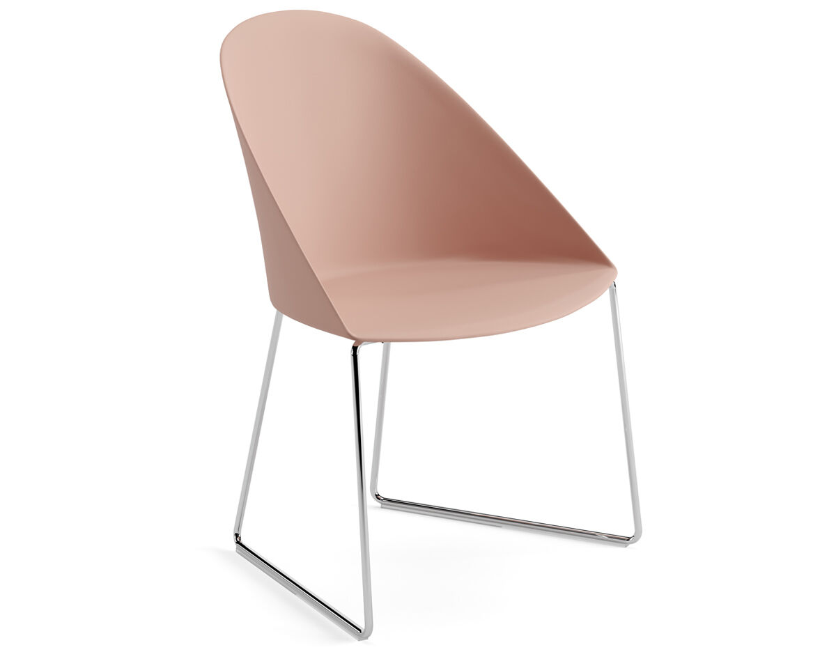 cila polypropylene chair with sled base