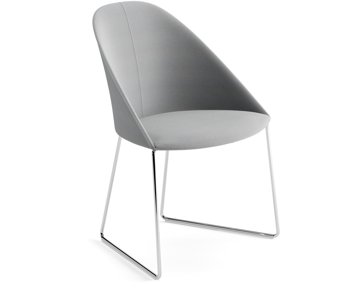 cila upholstered chair with sled base