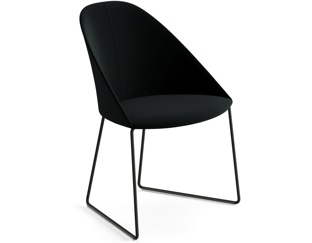 cila upholstered chair with sled base