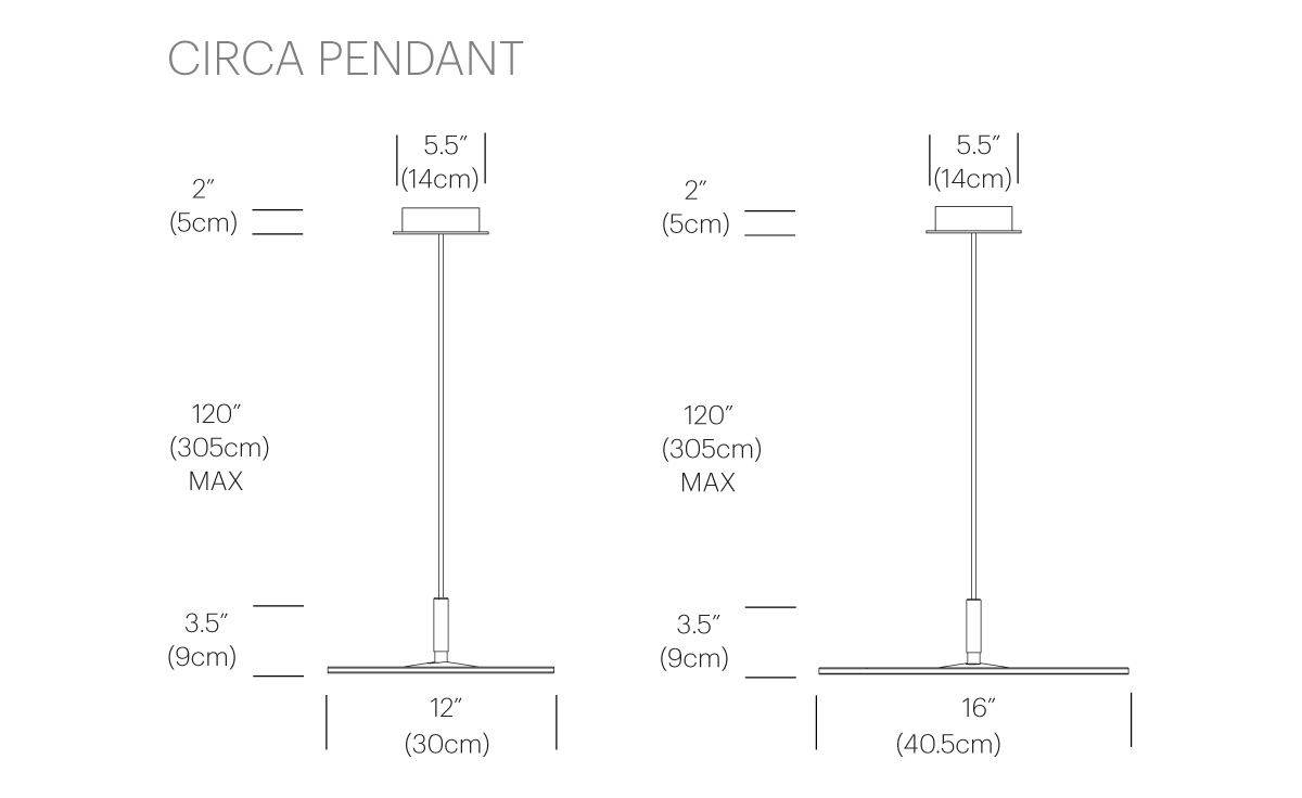 circa led pendant lamp