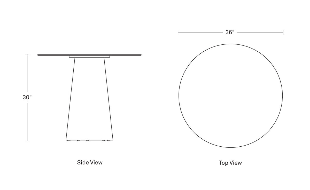 circula cafe table