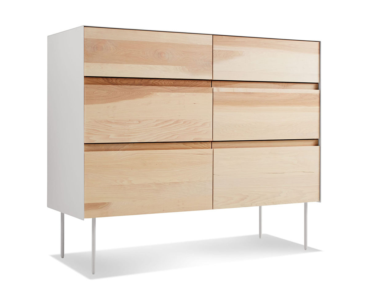 clad 6 drawer dresser
