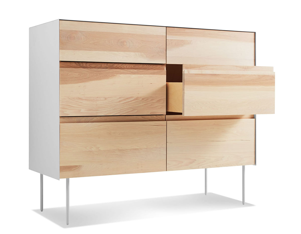clad 6 drawer dresser