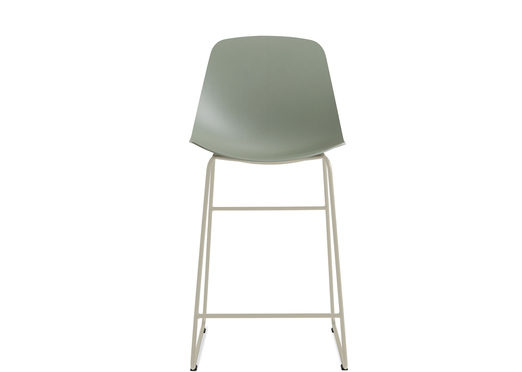 clean cut stool with sled leg
