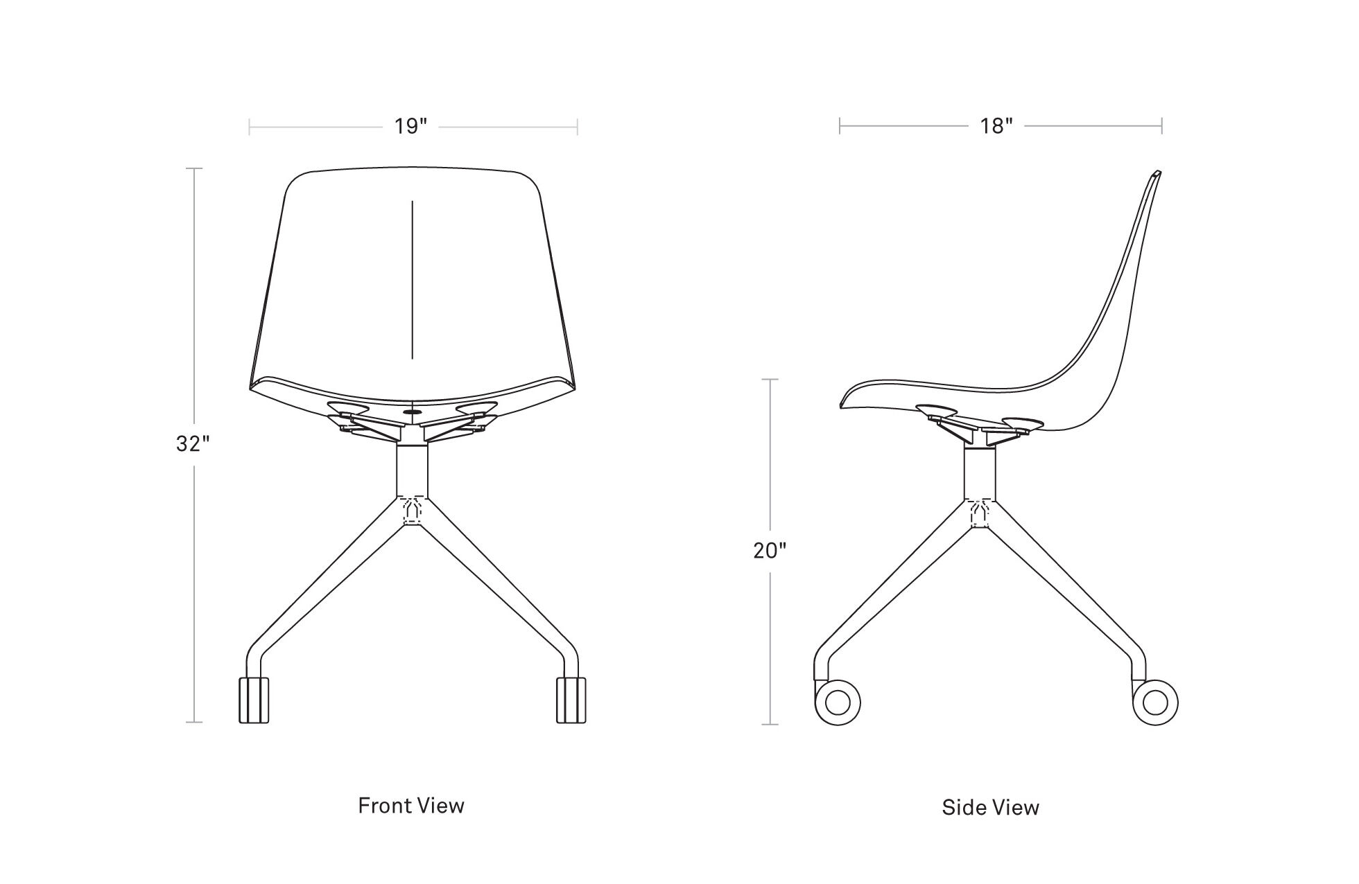 clean cut task chair