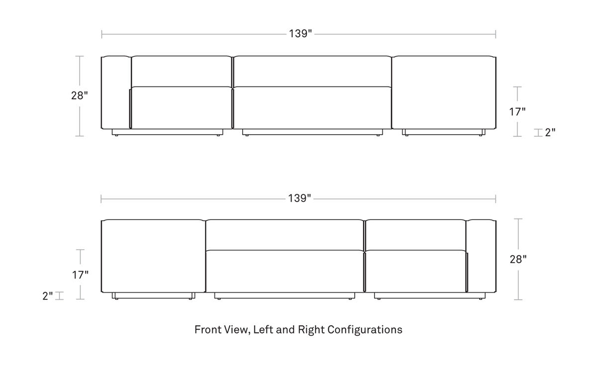 cleon large sectional sofa