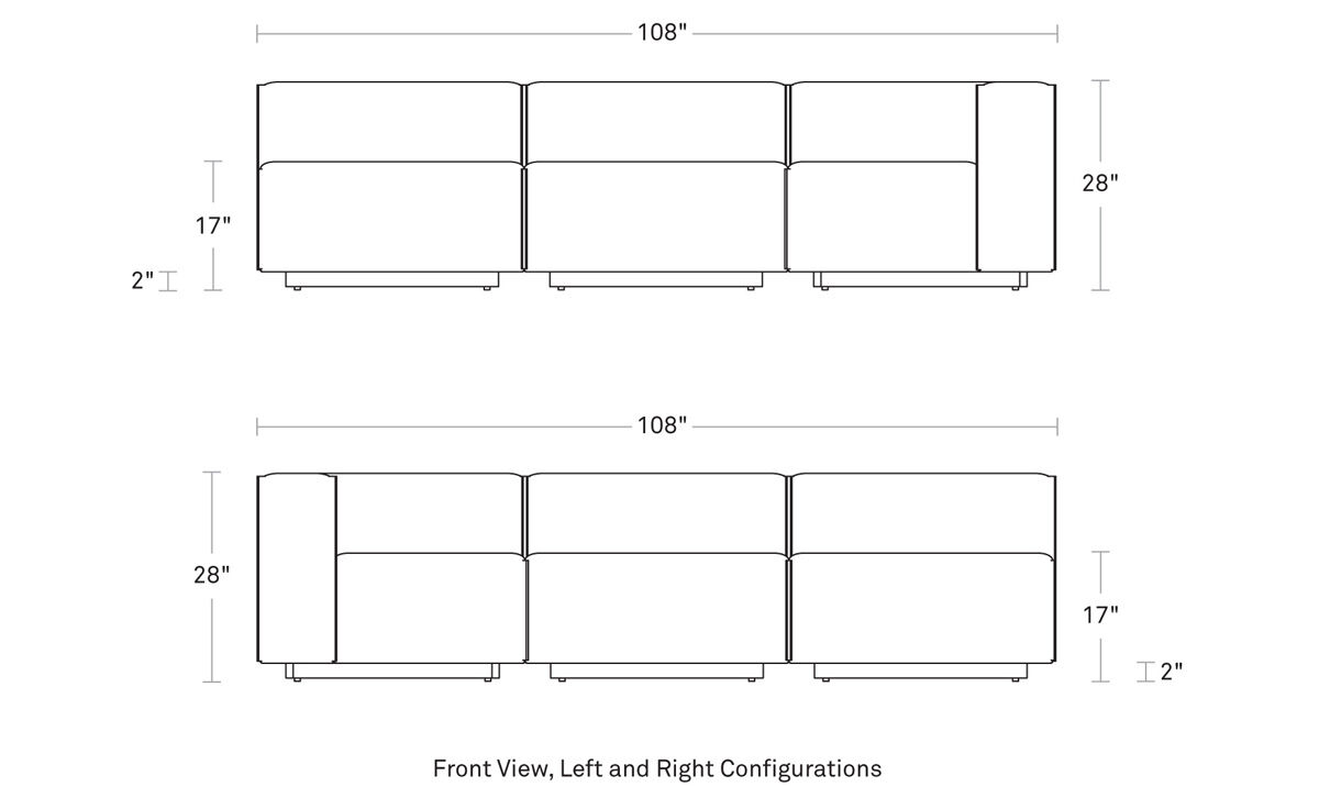 cleon medium sectional sofa