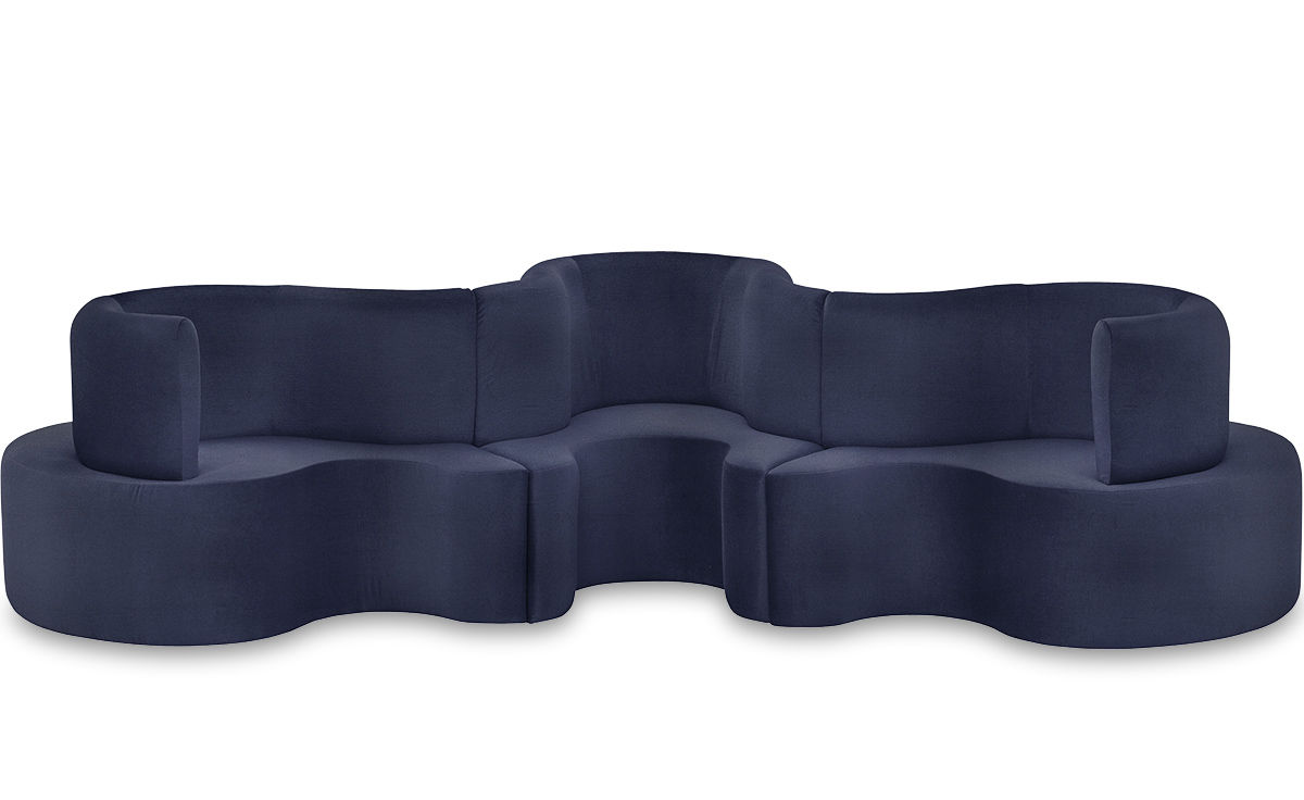 panton cloverleaf 3 unit sofa