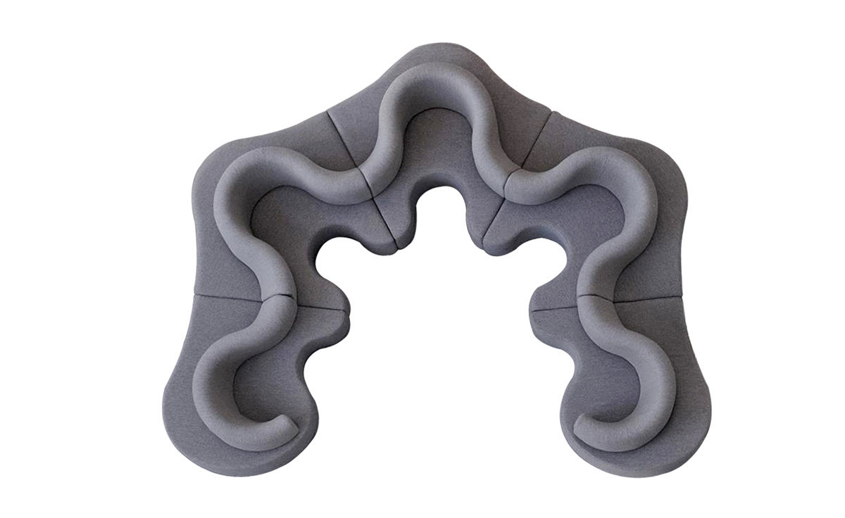 panton cloverleaf 5 unit sofa