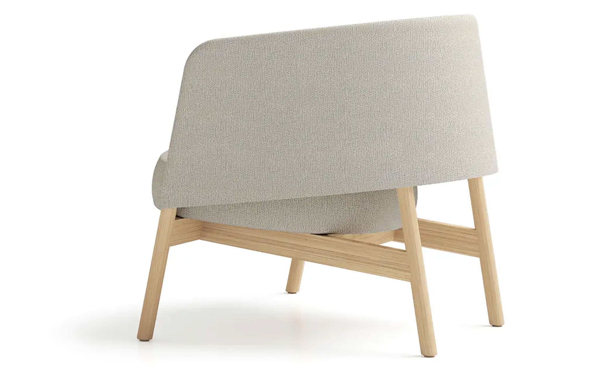 Collar Lounge Chair with wood base
