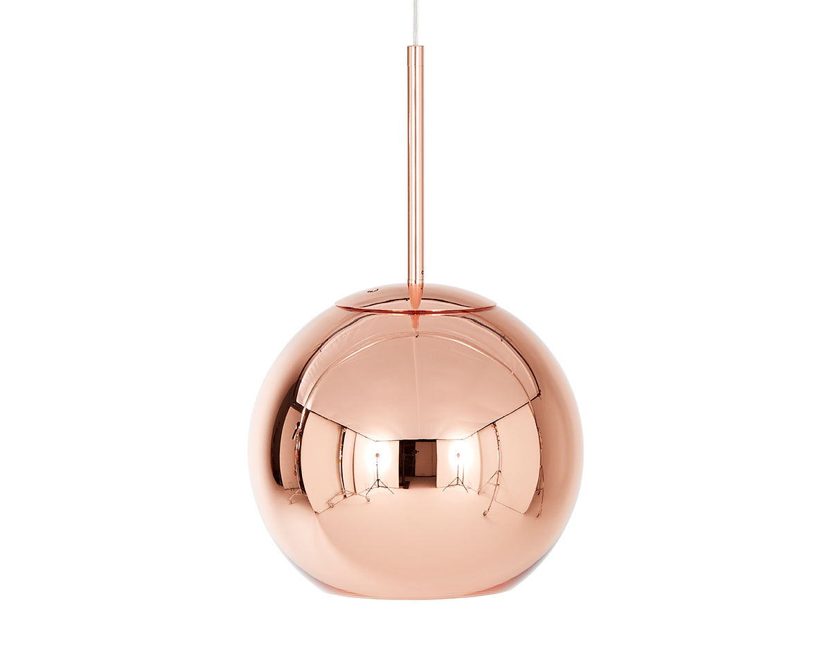 copper shade pendant light