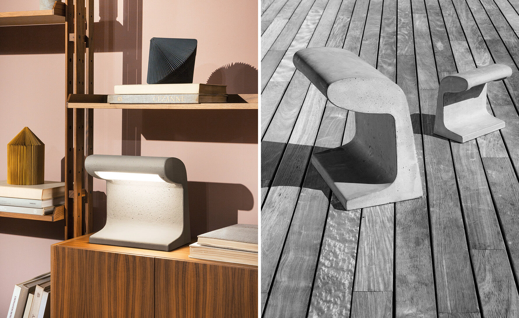 corbusier borne beton lamp